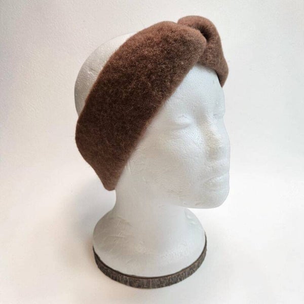 Wollfleece Stirnband sand beige