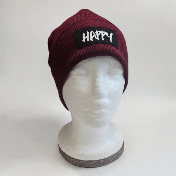 Statement Beanie Happy