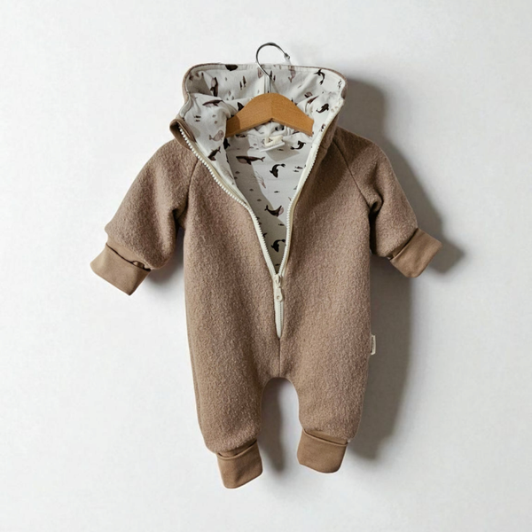Wollwalk Overall taupe Meerestiere