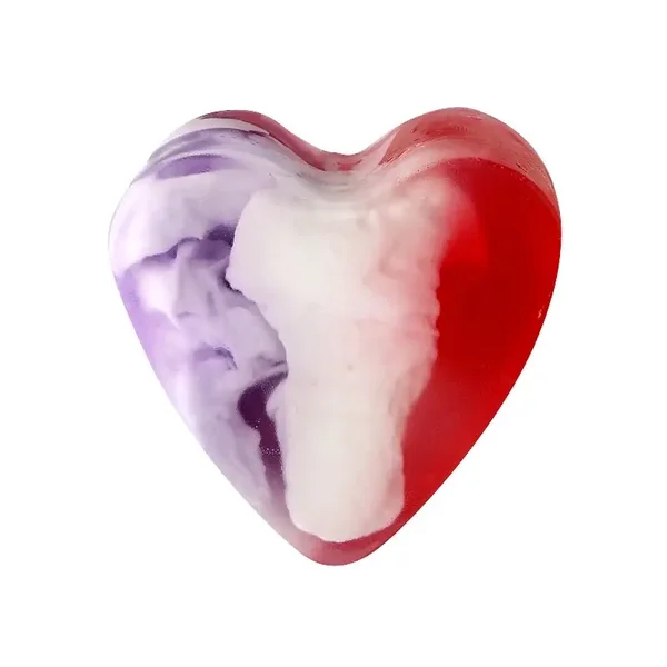 Savon cœur glycérine violette