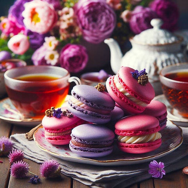 Fondants parfumés Macaron framboise violette