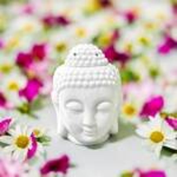 Brûleur Bouddha blanc