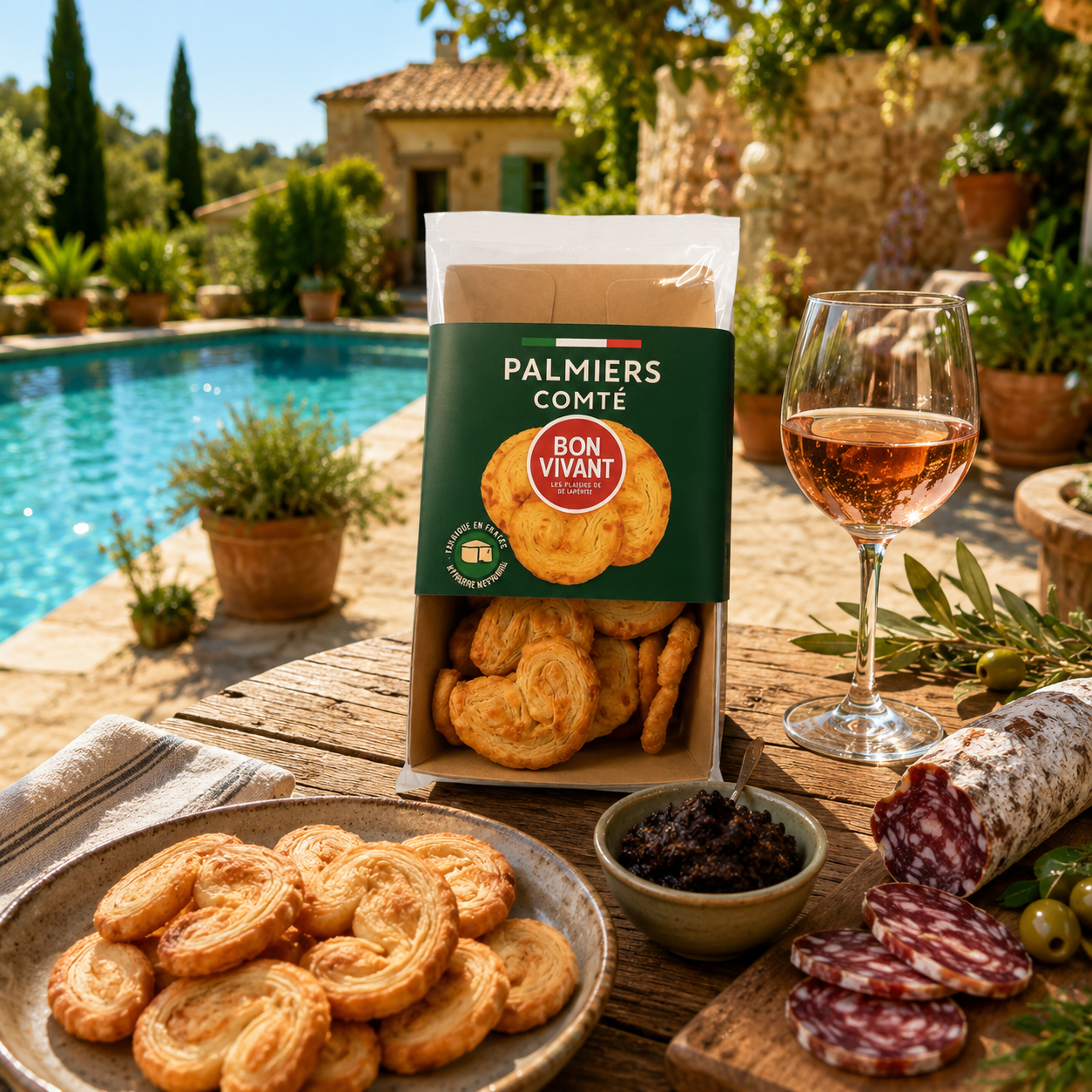 Biscuits apéritifs Palmier au fromage