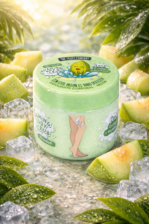 Gel douche savon/gommage 2en1 Melon