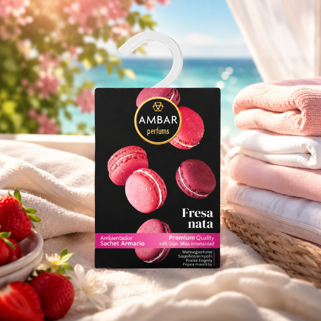 Sachet armoire senteur fraise