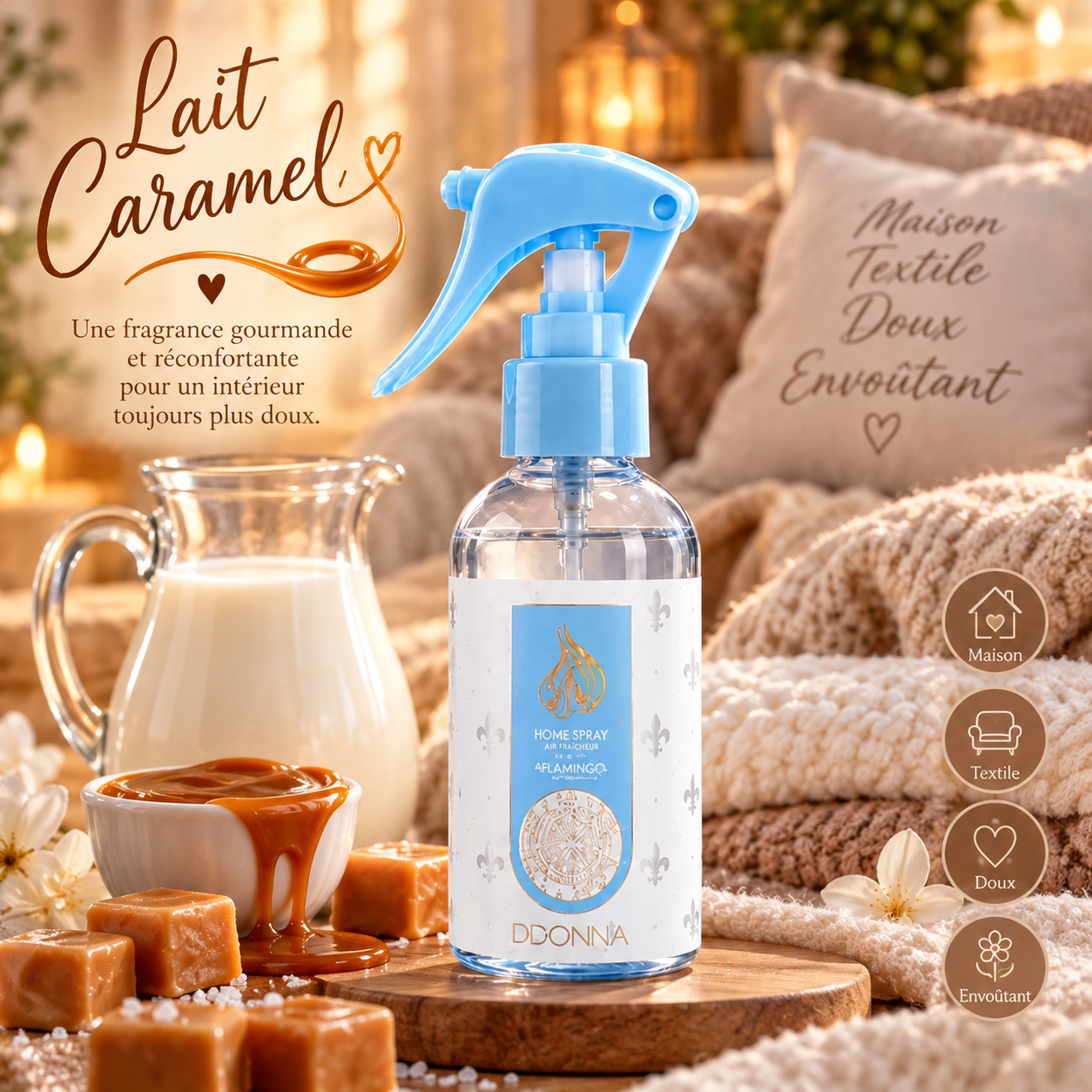 Spray d'ambiance et textile Bianco latte 120ml