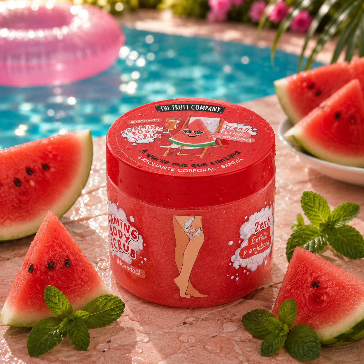 Gel douche / gommage 2en1 the fruit company Pastèque