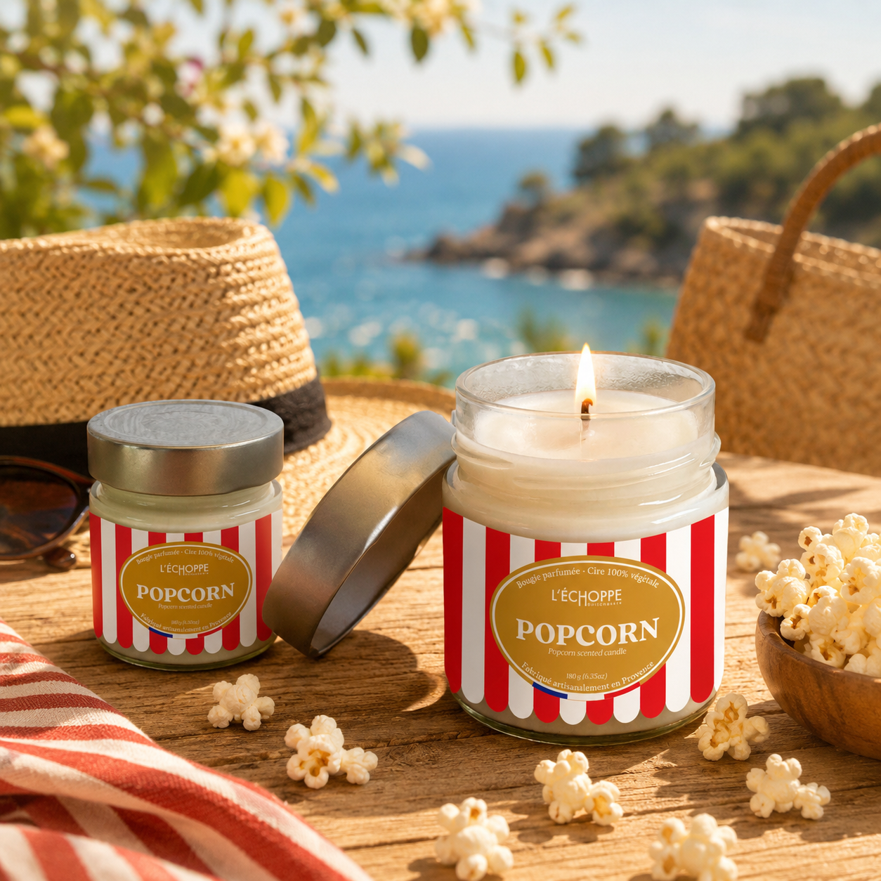 Bougie Popcorn 180gr 45h de diffusion