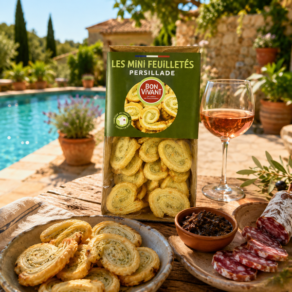 Biscuits apéritifs Palmier à la persillade