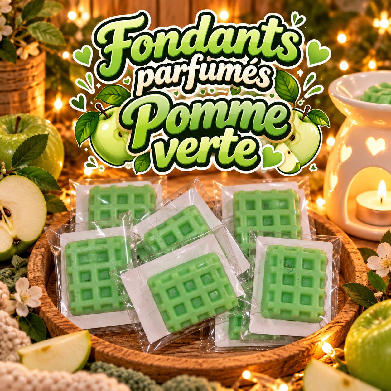 Fondants parfumés Pomme verte