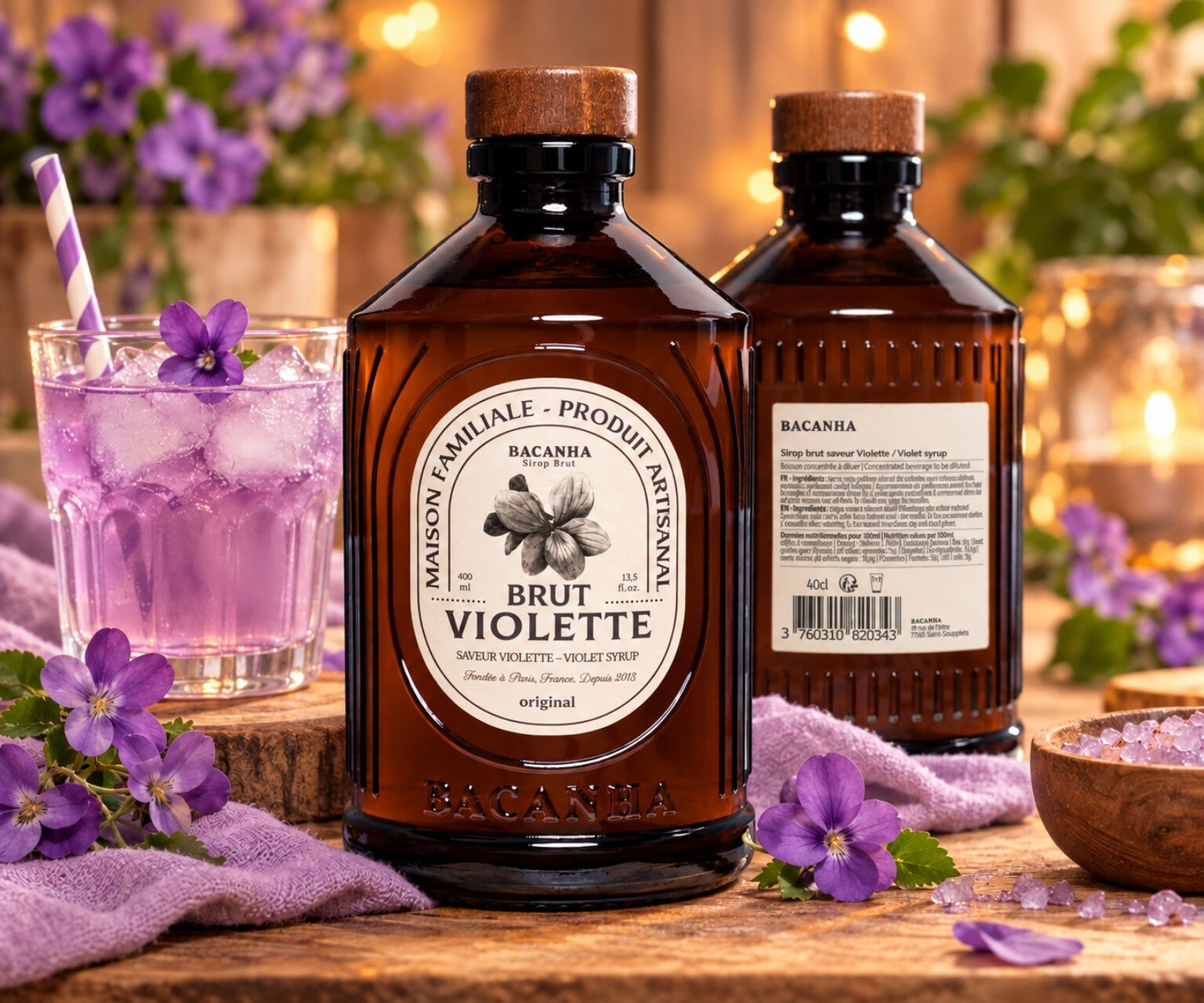 Sirop brut Violette 400ml