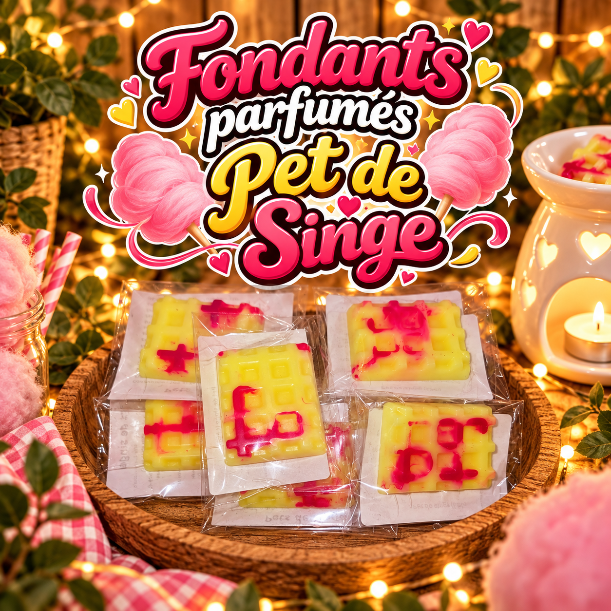 Fondants parfumés Pet de singe