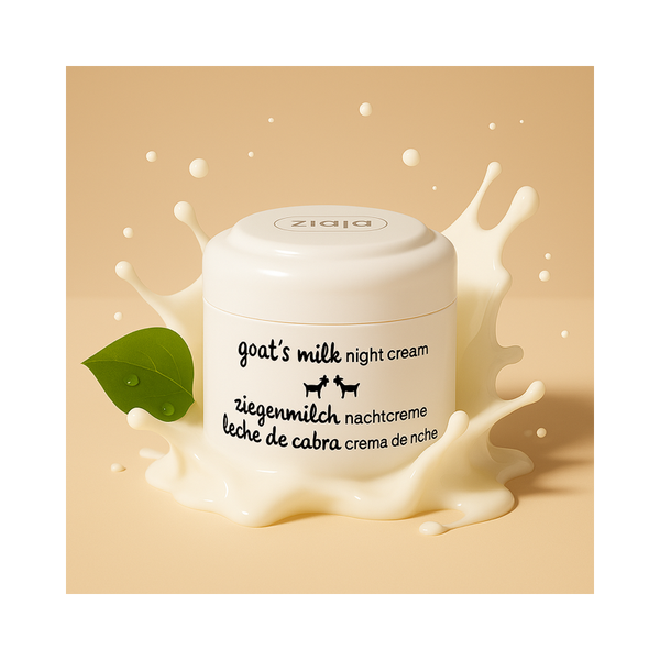 Crème de nuit visage anti-âge au Lait de Chèvre.
