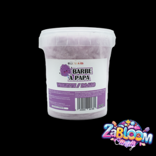 Barbe à papa Violette made in belgium