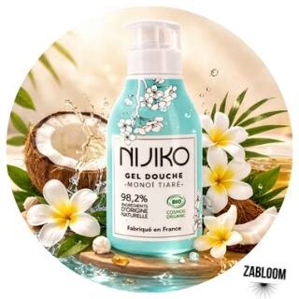 Gel douche Nijiko au Monoï 300ml