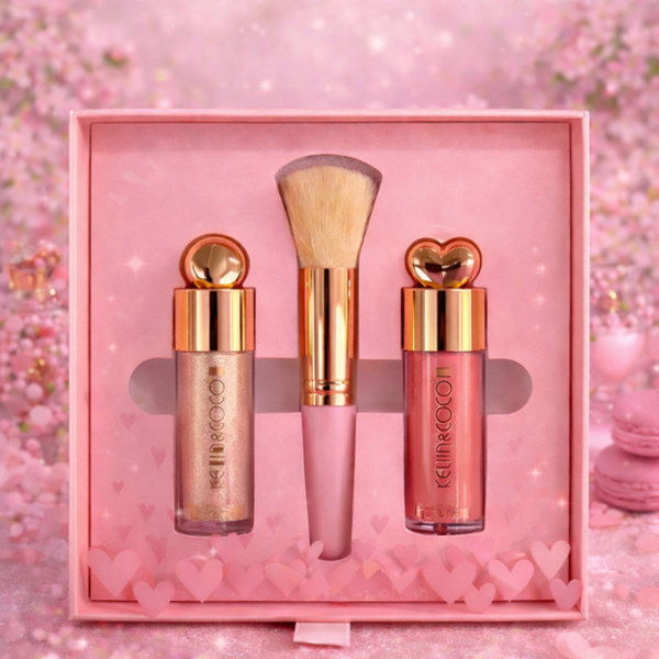 Coffret Highlighter & Blush Liquide + Pinceau