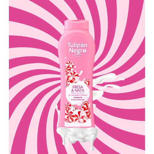 Gel douche tulipan Fraise et crème