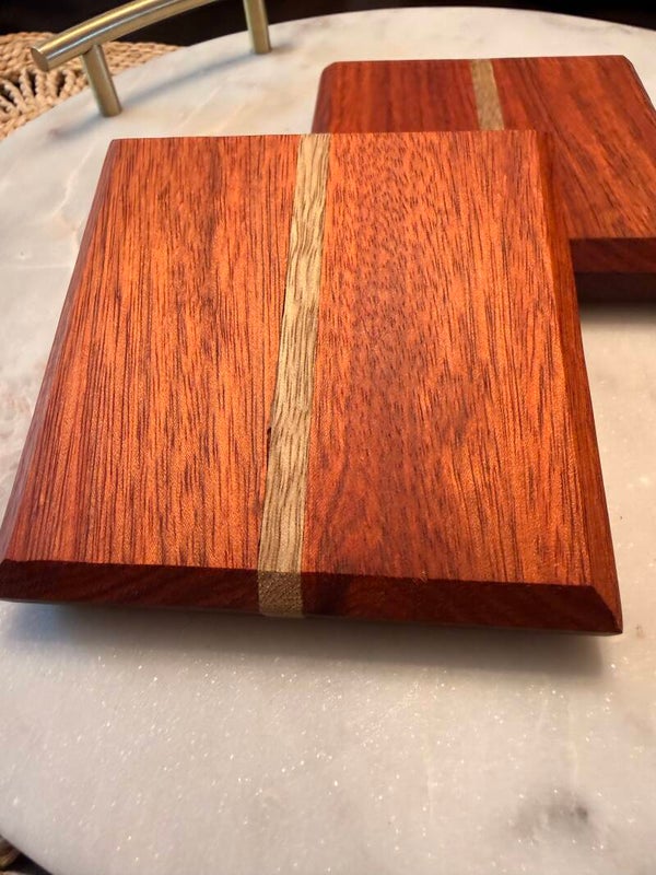 Hardwood Wood Coaster Set of 4
