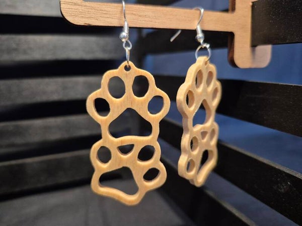 Boucles d'oreilles Doubles pattes de chiens