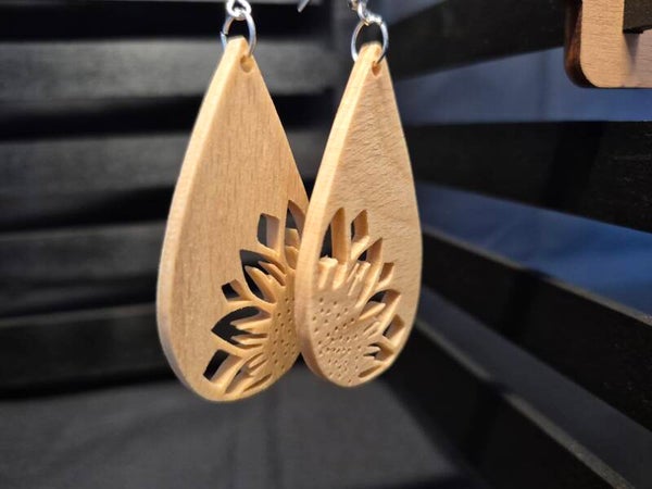 Boucles d'oreilles Tournesol moyen