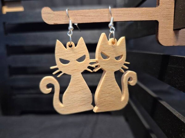 Boucles d'oreilles Chat Halloween