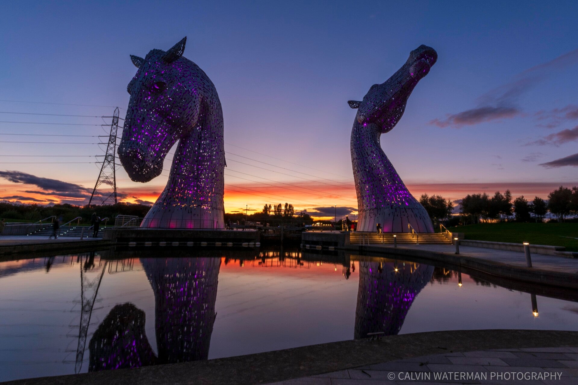 The Kelpies at Night