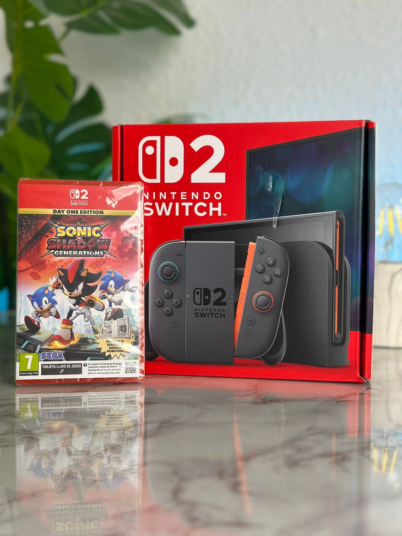 Switch 2 + Sonic shadow SIN ABRIR