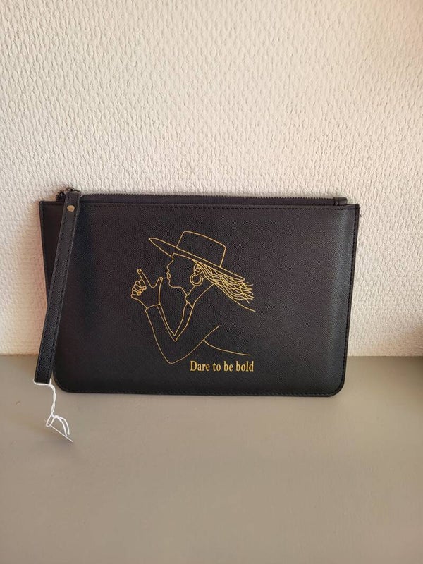 Clutch tas zwart - Dare to be bold