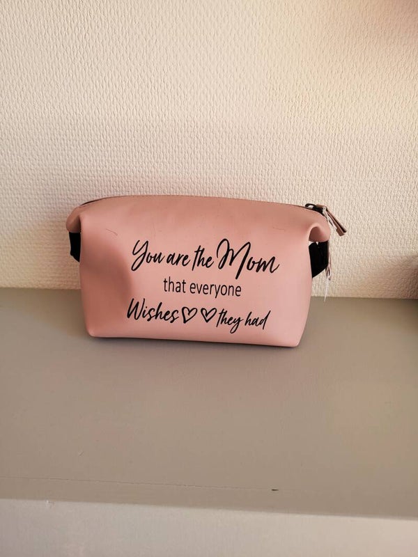 PU Accessory Pouch roos - Mom