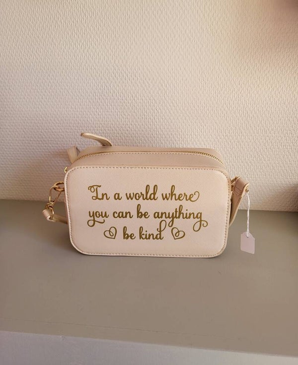 Boutique Handtas ecru - Be kind