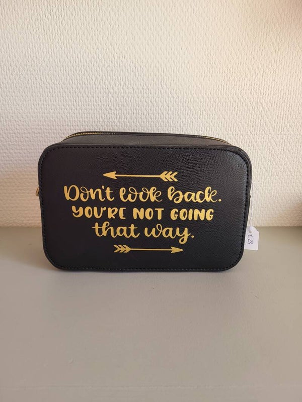 Boutique Handtas zwart - Don't look back
