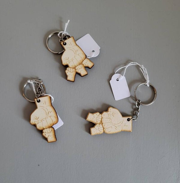 Sleutelhanger vuisten - zonder naam