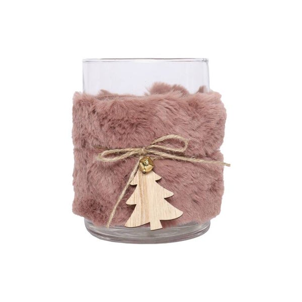 Theelicht pelsje roos - Kerst