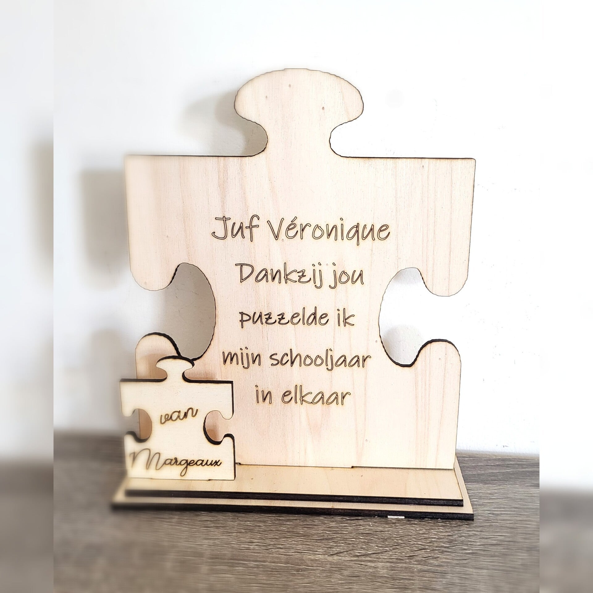 Puzzelstuk op staander