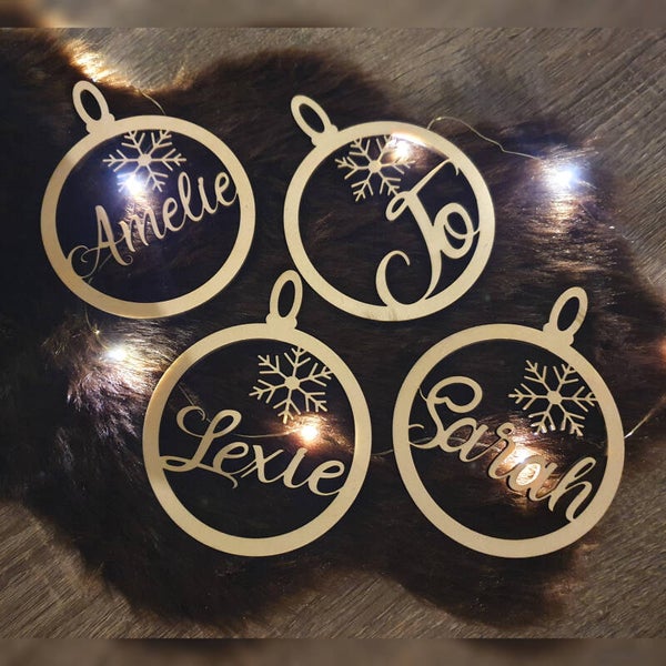 Kerstbal - Hout