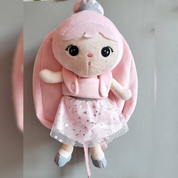 Metoo roos prinses rugzak + knuffel