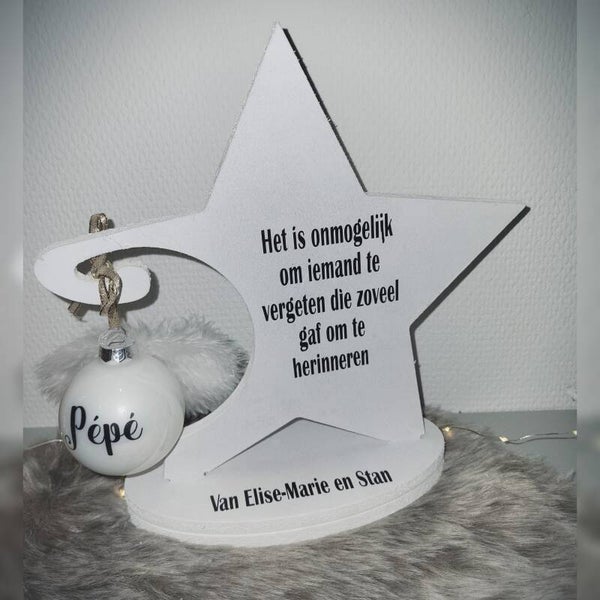 Kerstster - Kerstbal Vleugels