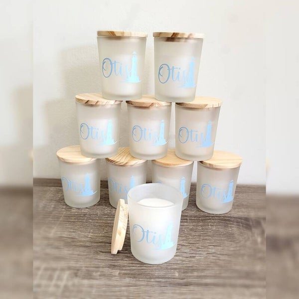 Geurkaars frosted Wit - Fresh Cotton