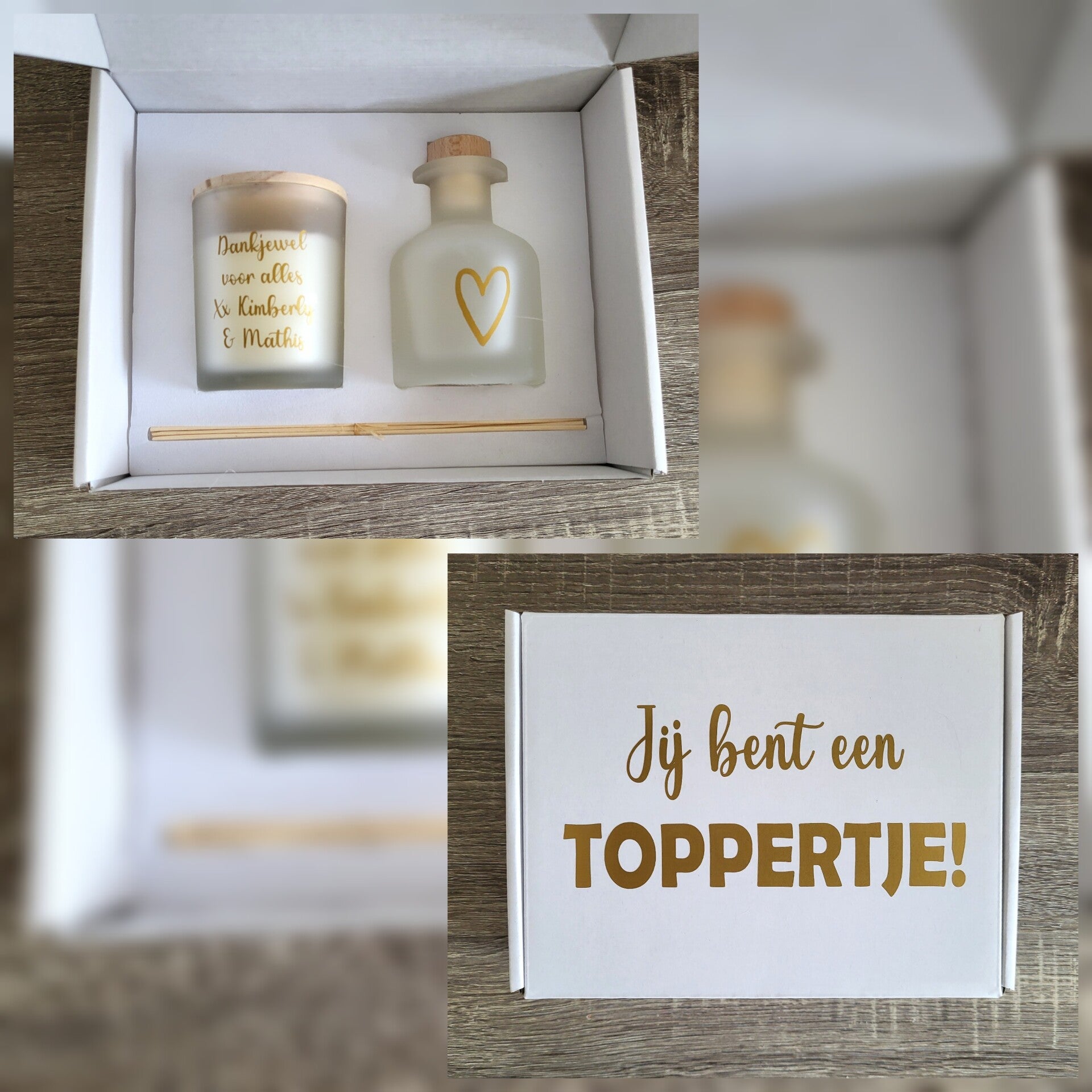 Giftbox Kaars & Diffuser - Frosted Wit