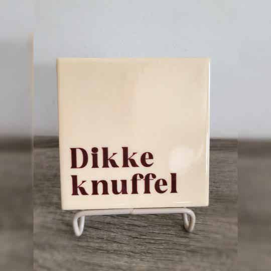 Tegeltje - Dikke knuffel