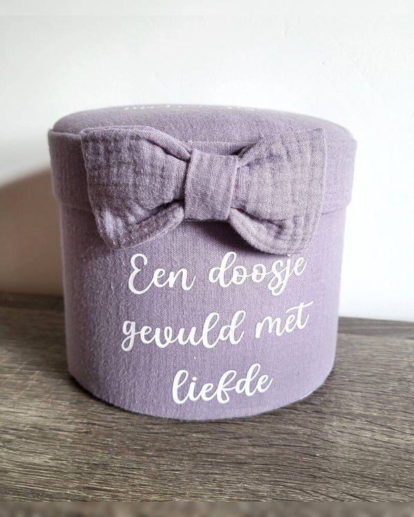 Tetra ronde doos lila - Wil je mijn meter zijn?