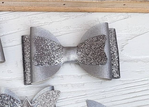 Strik zilver glitter