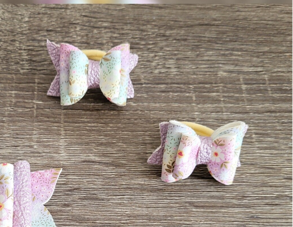 Elastiek Flower lila