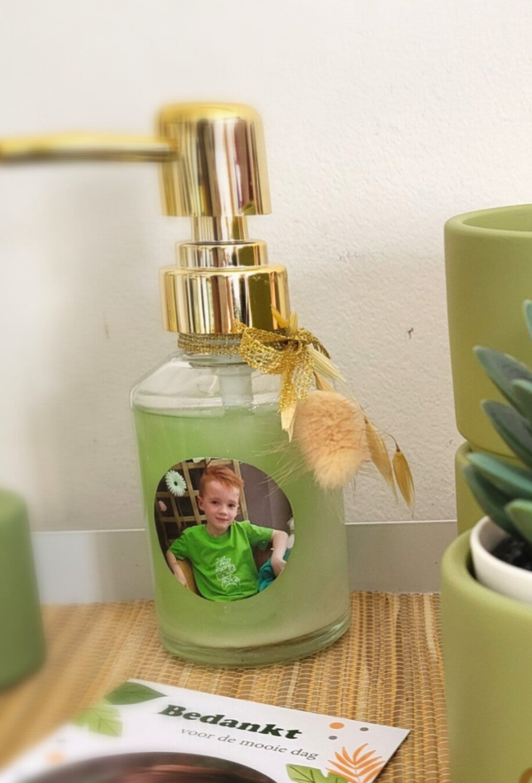 Zeeppomp glas 125ml Goud