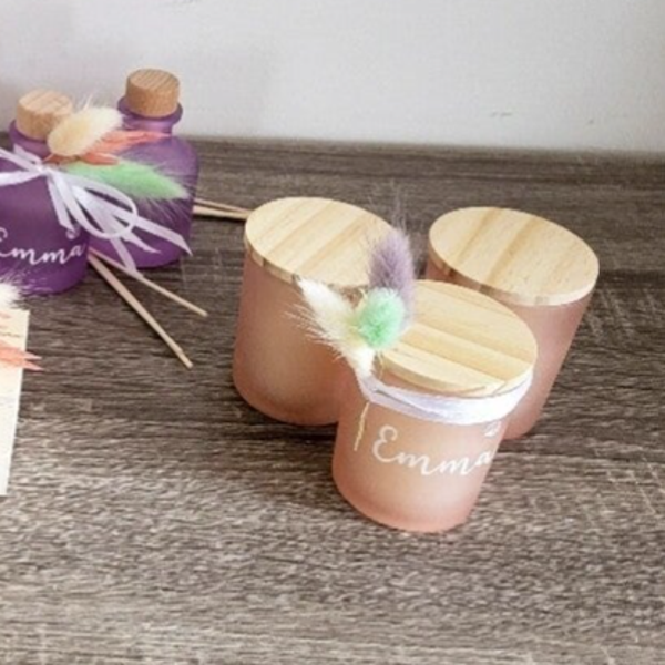 Geurkaars frosted Blush - Black Peppercorn