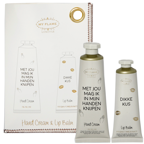 Gift bag Lippenbalsem & handcrème - Dikke kus