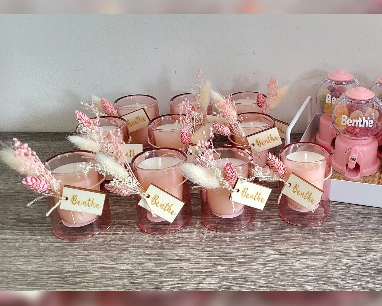 Dubbelwandige kaarsje - Blush