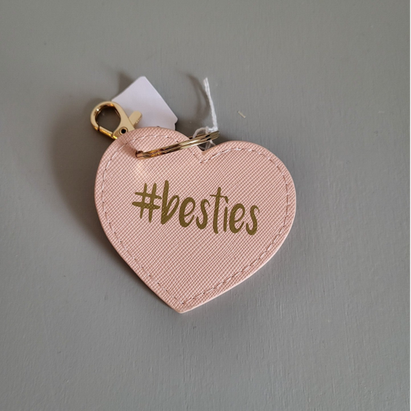 Sleutelhanger hart - #Besties