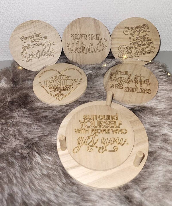 Onderzetters set rond