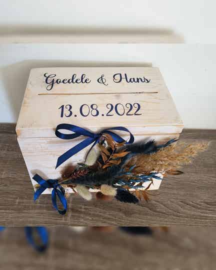 Houten enveloppe doos